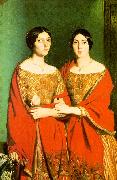 Theodore Chasseriau The Two Sisters oil painting artist